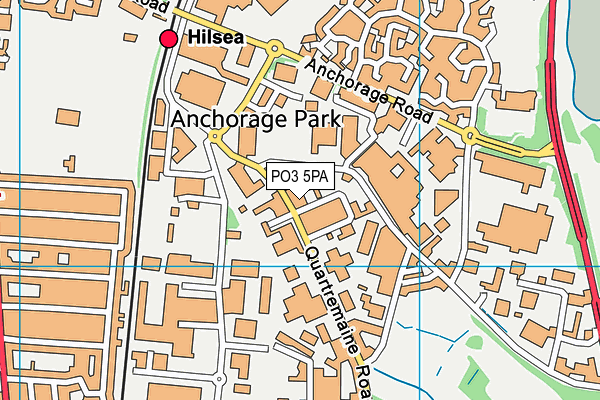 PO3 5PA map - OS VectorMap District (Ordnance Survey)