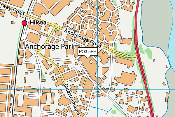 PO3 5PE map - OS VectorMap District (Ordnance Survey)