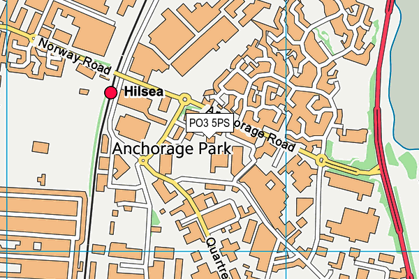 PO3 5PS map - OS VectorMap District (Ordnance Survey)