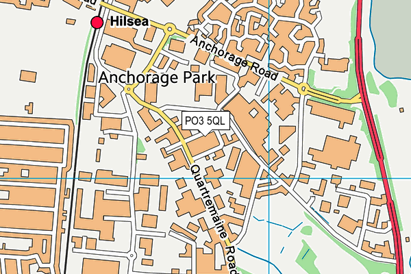 PO3 5QL map - OS VectorMap District (Ordnance Survey)