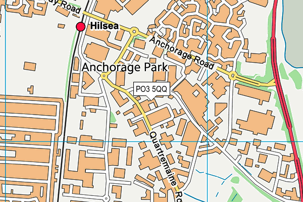 PO3 5QQ map - OS VectorMap District (Ordnance Survey)