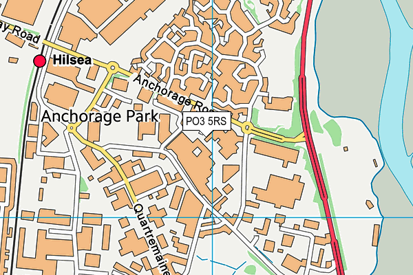 PO3 5RS map - OS VectorMap District (Ordnance Survey)