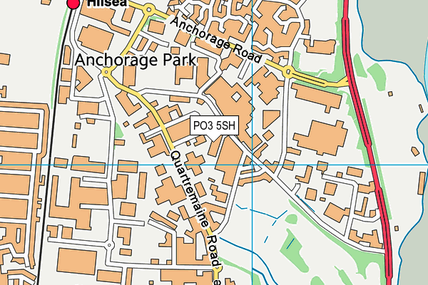 PO3 5SH map - OS VectorMap District (Ordnance Survey)