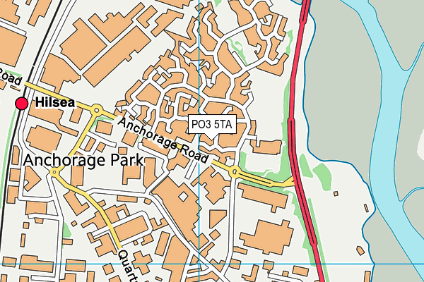 PO3 5TA map - OS VectorMap District (Ordnance Survey)