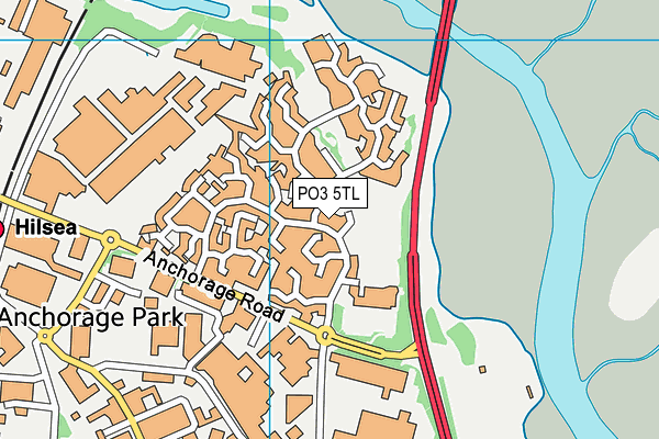 PO3 5TL map - OS VectorMap District (Ordnance Survey)