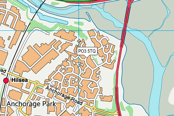 PO3 5TQ map - OS VectorMap District (Ordnance Survey)