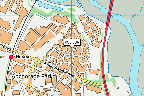 PO3 5UA map - OS VectorMap District (Ordnance Survey)
