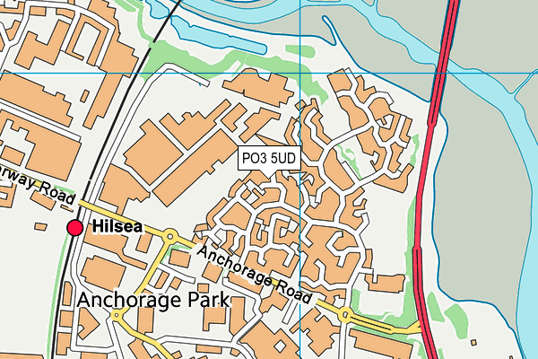 PO3 5UD map - OS VectorMap District (Ordnance Survey)