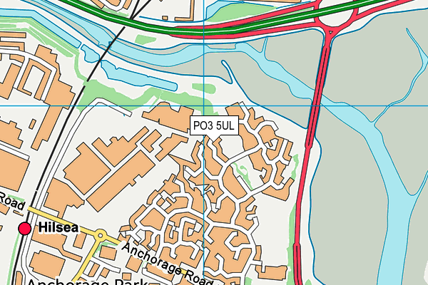 PO3 5UL map - OS VectorMap District (Ordnance Survey)