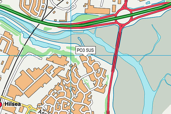 PO3 5US map - OS VectorMap District (Ordnance Survey)