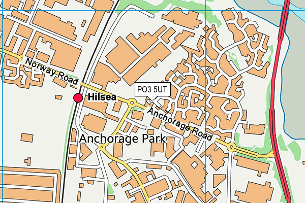 PO3 5UT map - OS VectorMap District (Ordnance Survey)