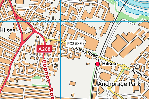 PO3 5XE map - OS VectorMap District (Ordnance Survey)