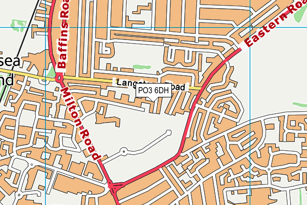 PO3 6DH map - OS VectorMap District (Ordnance Survey)