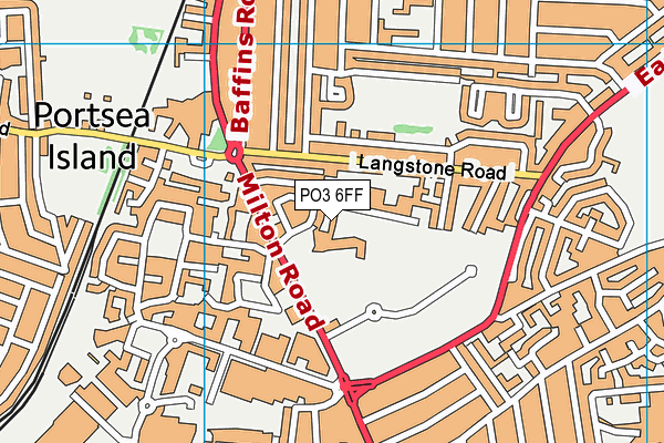 PO3 6FF map - OS VectorMap District (Ordnance Survey)