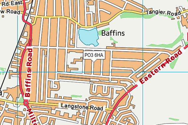 PO3 6HA map - OS VectorMap District (Ordnance Survey)