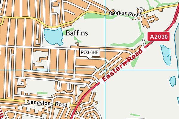 PO3 6HF map - OS VectorMap District (Ordnance Survey)