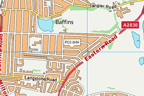 PO3 6HH map - OS VectorMap District (Ordnance Survey)