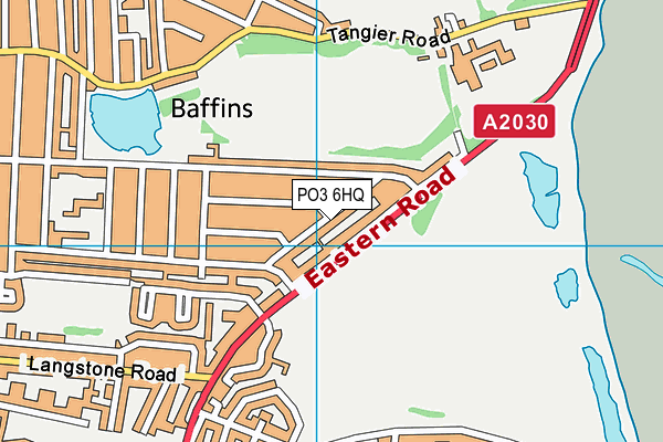 PO3 6HQ map - OS VectorMap District (Ordnance Survey)