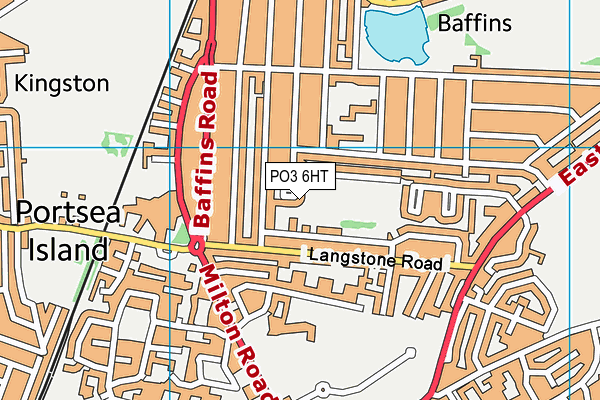 PO3 6HT map - OS VectorMap District (Ordnance Survey)