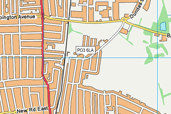 PO3 6LA map - OS VectorMap District (Ordnance Survey)