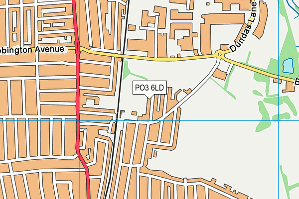PO3 6LD map - OS VectorMap District (Ordnance Survey)