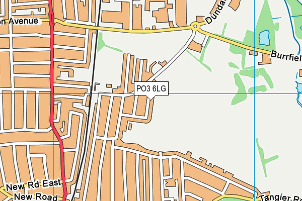 PO3 6LG map - OS VectorMap District (Ordnance Survey)
