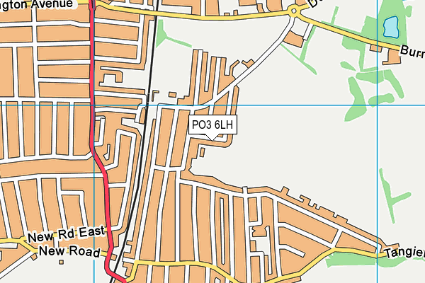 PO3 6LH map - OS VectorMap District (Ordnance Survey)