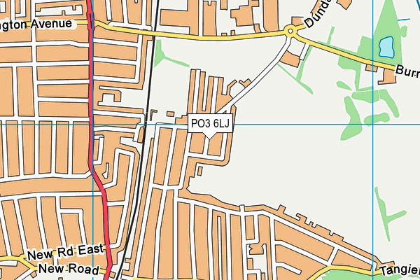 PO3 6LJ map - OS VectorMap District (Ordnance Survey)
