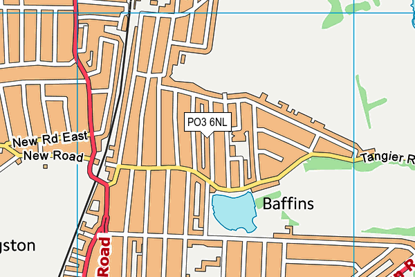 PO3 6NL map - OS VectorMap District (Ordnance Survey)