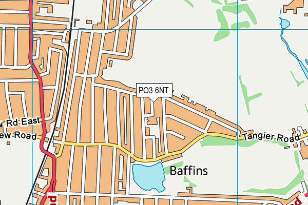 PO3 6NT map - OS VectorMap District (Ordnance Survey)