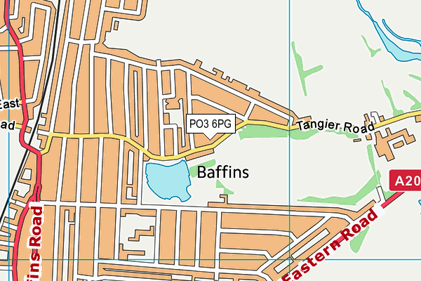 PO3 6PG map - OS VectorMap District (Ordnance Survey)