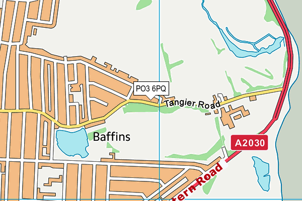 PO3 6PQ map - OS VectorMap District (Ordnance Survey)