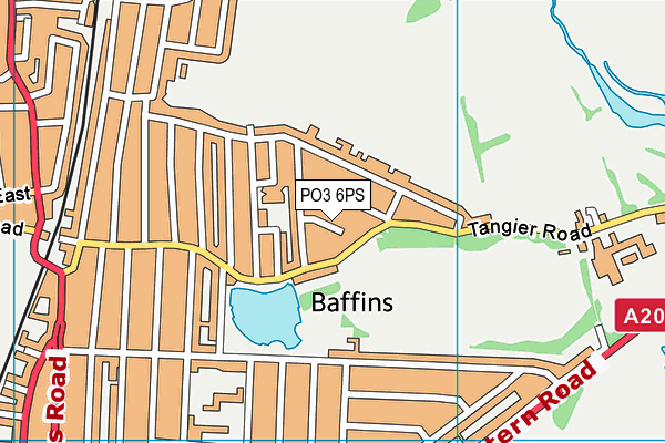 PO3 6PS map - OS VectorMap District (Ordnance Survey)