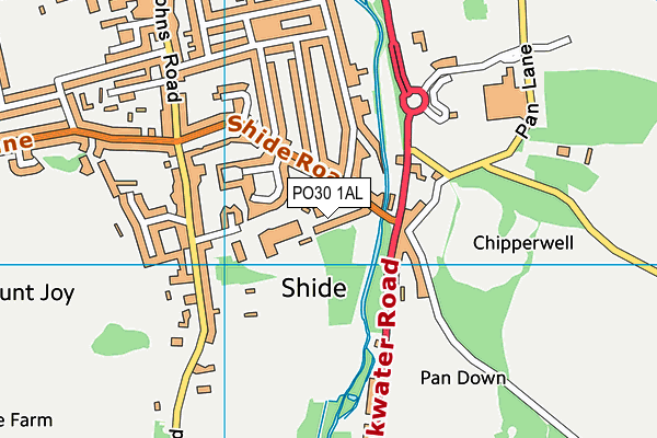 PO30 1AL map - OS VectorMap District (Ordnance Survey)