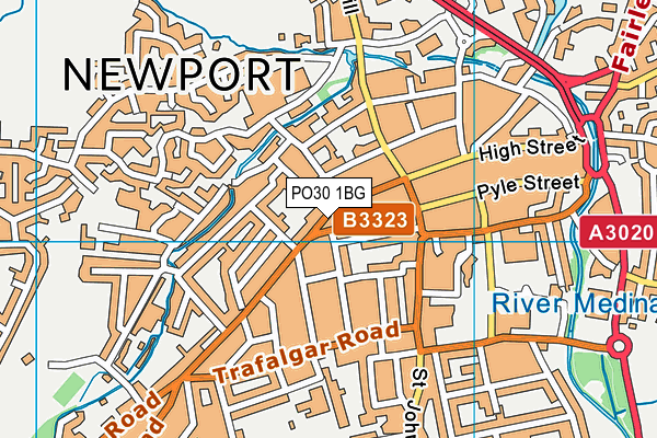 PO30 1BG map - OS VectorMap District (Ordnance Survey)