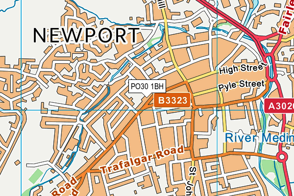 PO30 1BH map - OS VectorMap District (Ordnance Survey)