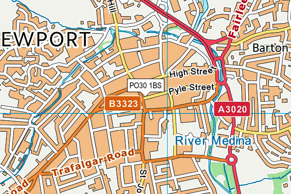 PO30 1BS map - OS VectorMap District (Ordnance Survey)