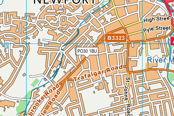 PO30 1BU map - OS VectorMap District (Ordnance Survey)