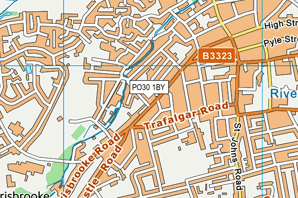 PO30 1BY map - OS VectorMap District (Ordnance Survey)