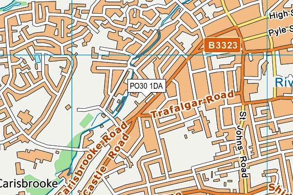 PO30 1DA map - OS VectorMap District (Ordnance Survey)