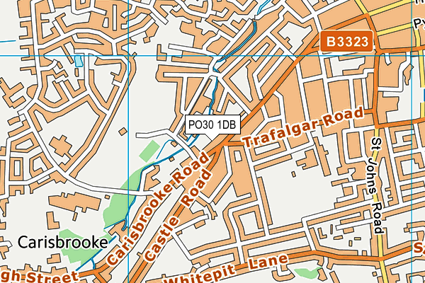 PO30 1DB map - OS VectorMap District (Ordnance Survey)