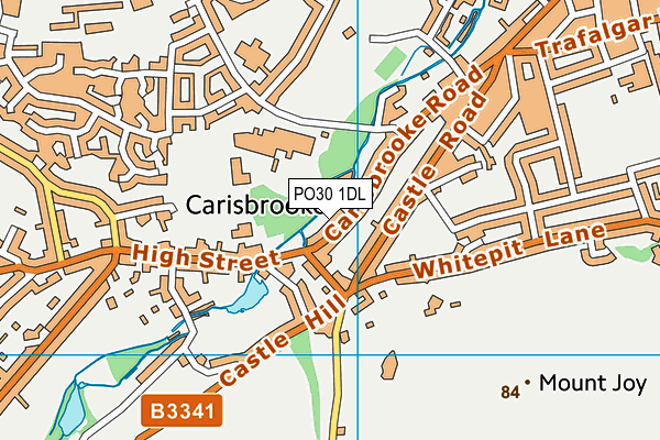 PO30 1DL map - OS VectorMap District (Ordnance Survey)