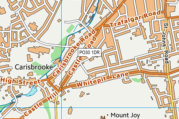 PO30 1DR map - OS VectorMap District (Ordnance Survey)