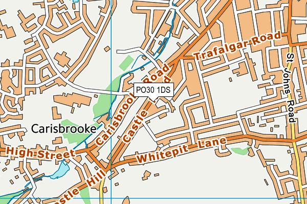 PO30 1DS map - OS VectorMap District (Ordnance Survey)