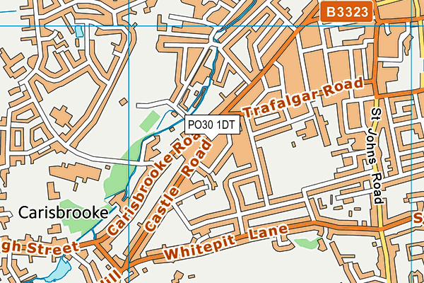 PO30 1DT map - OS VectorMap District (Ordnance Survey)