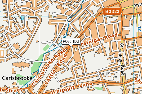PO30 1DU map - OS VectorMap District (Ordnance Survey)