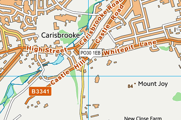 PO30 1EB map - OS VectorMap District (Ordnance Survey)