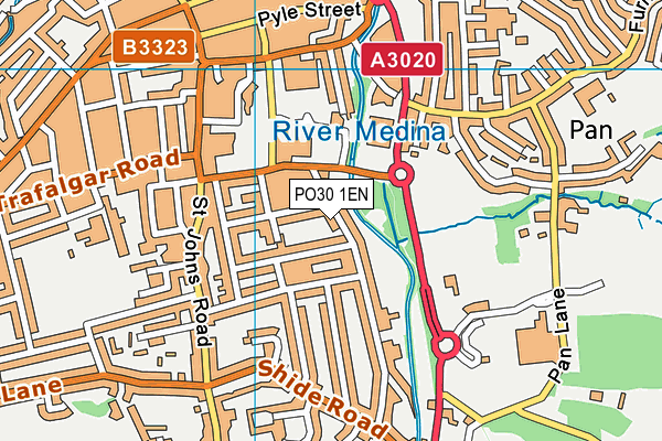 PO30 1EN map - OS VectorMap District (Ordnance Survey)