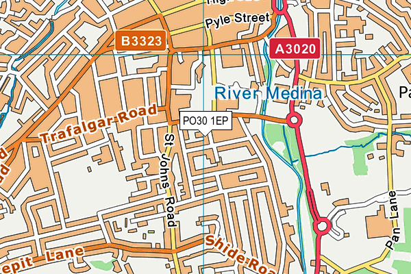 PO30 1EP map - OS VectorMap District (Ordnance Survey)