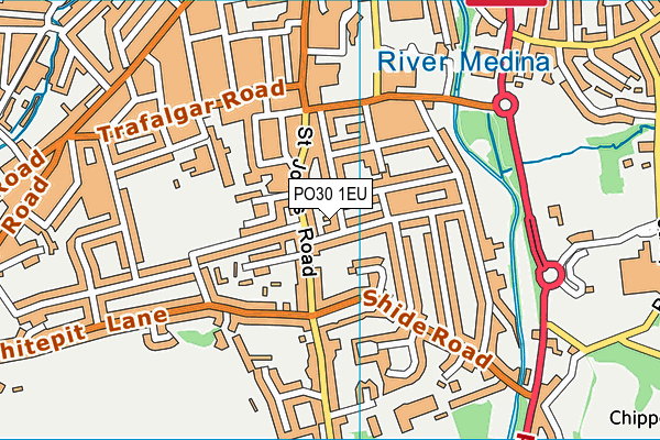 PO30 1EU map - OS VectorMap District (Ordnance Survey)